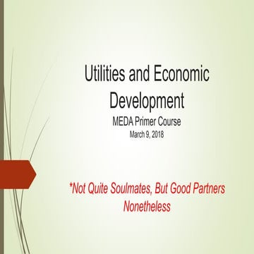 Utilities and Economic Development