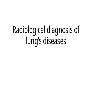The radiology assistant chest x ray - lung disease | PDF