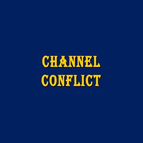 2 management of channel-conflict
