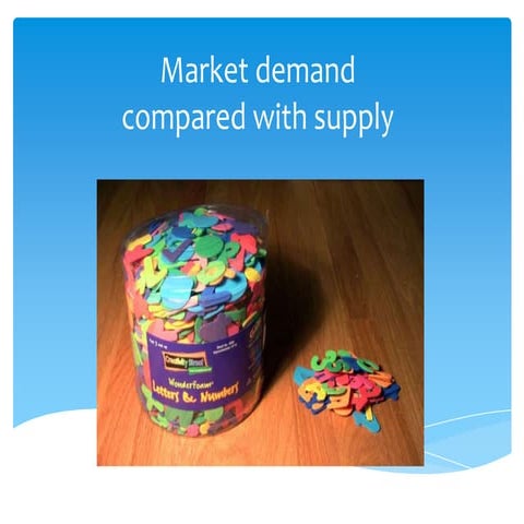 2. market demand compared with supply