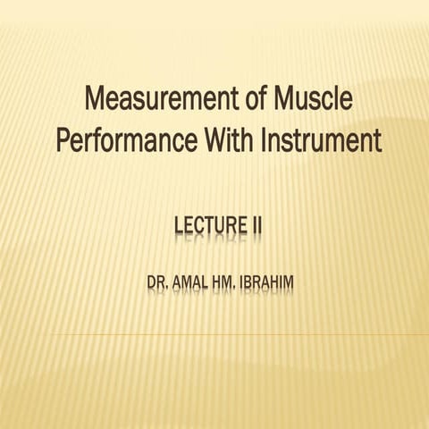 2  Measurement of Muscle Performance with instrument