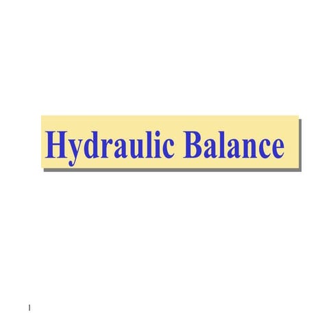 Mechanical seals hydraulic balance presentation