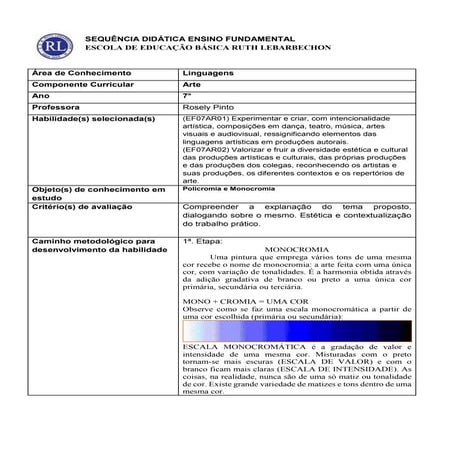 2 - Monocromia e Policromia - 7° Ano.docx