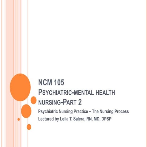 psychotherapy.pptx Mental Health Nursing | PPTX