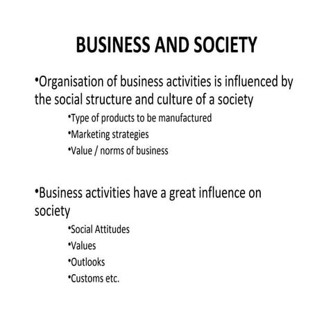 objectives of business