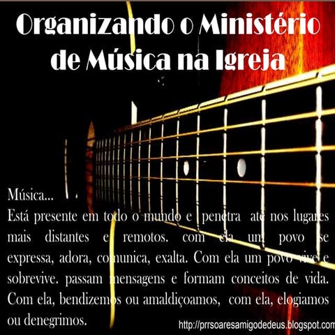 Como organizar o ministério de música na igreja