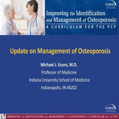 Management of osteoporosis | PPT