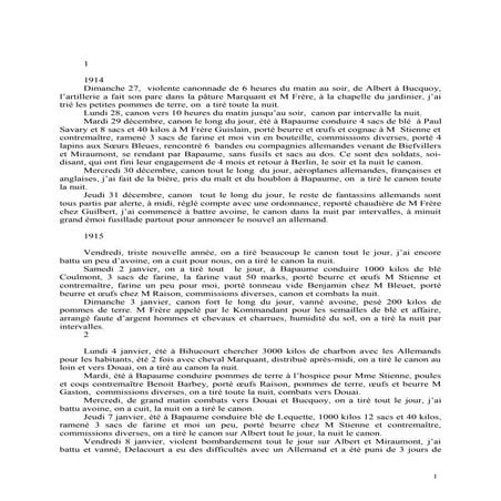 2   partie francaise - premiers  chapitres des feuillets-carnets de jm thomas