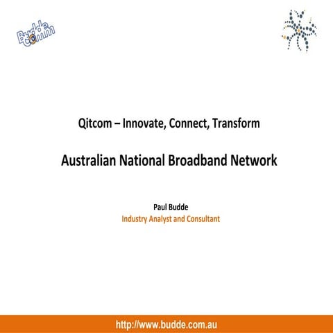 Mr. Paul Budde's presentation at QITCOM 2011