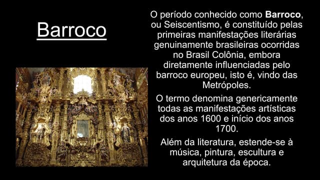 O Barroco na Literatura Brasileira - Conceito, Características e ...