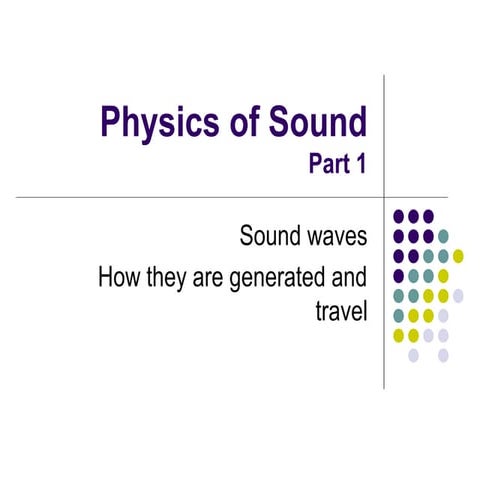 2   physics of sound