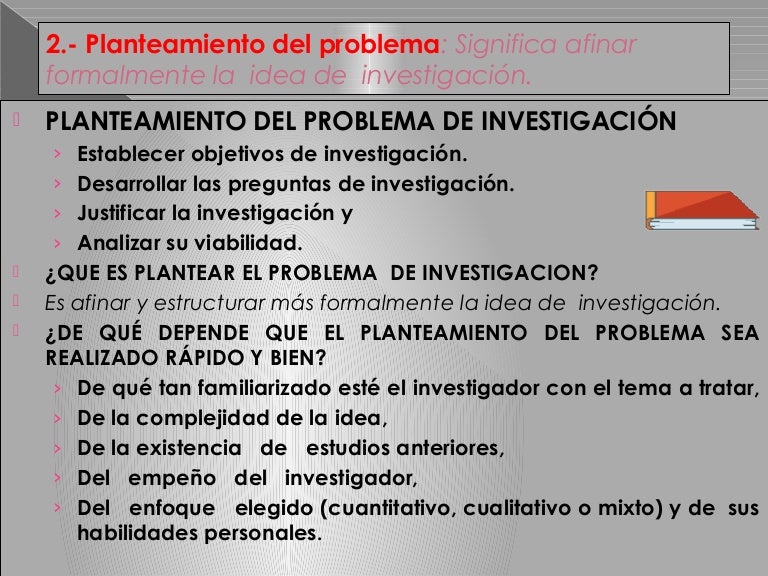 PLANTEAMIENTO DEL PROBLEMA