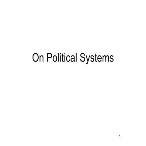 Political Systems (Handout)
