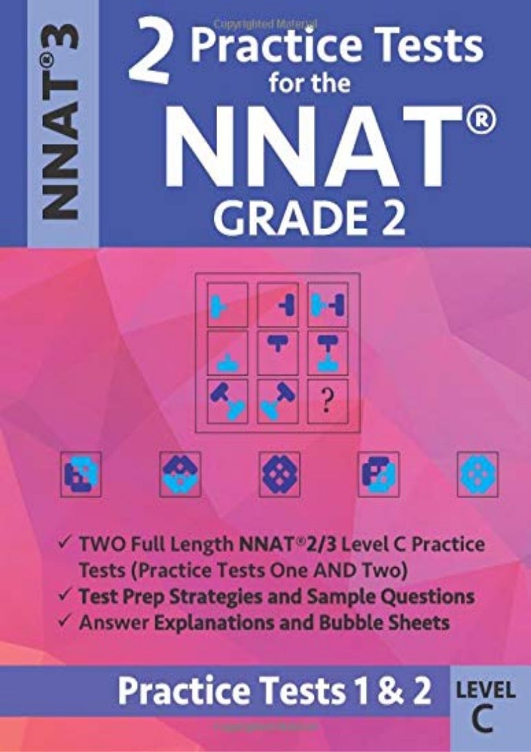 P.D.F 2 Practice Tests for the NNAT Grade 2 Level C: Practice Tests 1…