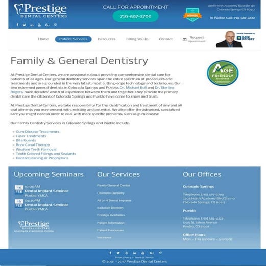 General Dentistry Prestige Dental Centers at Colorado Springs