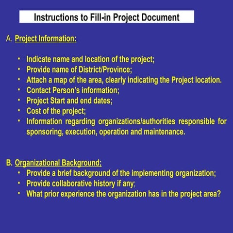 Project document for public sector 