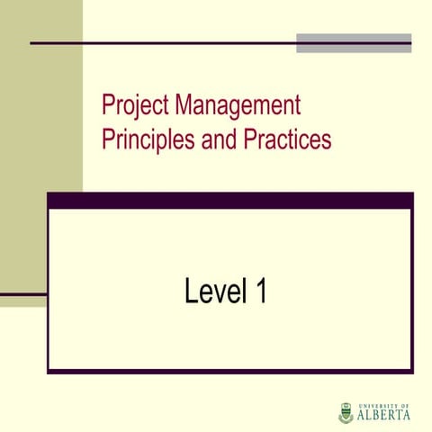 2 project management-level 1