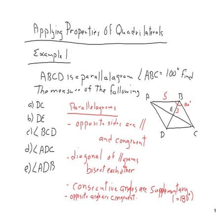 2   quadrilaterals problems june 14