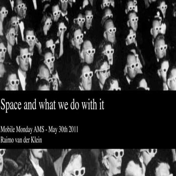 Raimo van der Klein - Space And What We Do With It