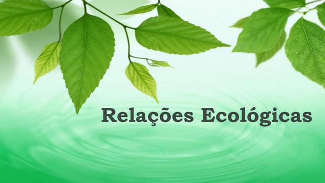 2   relações ecológicas