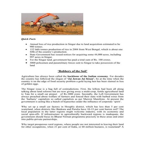 Robbery of the Soil | PDF