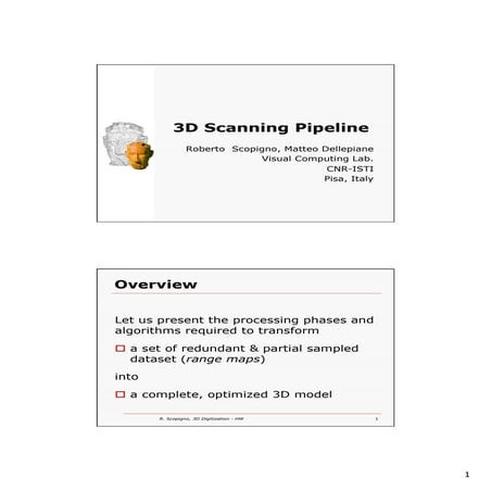 3d scanning pipeline