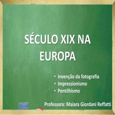 HISTÓRIA DA ARTE - Século XIX na Europa - Impressionismo e Pontilhismo ...