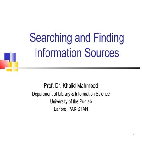 2 searching and finding information sources-khalid