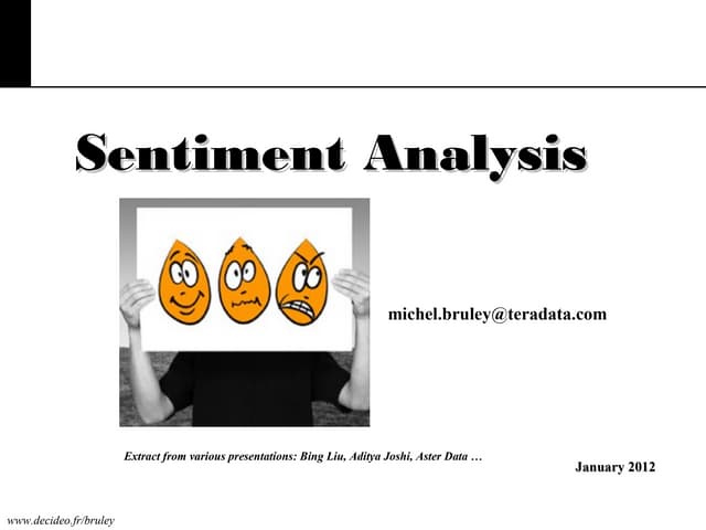 Big Data & Sentiment Analysis