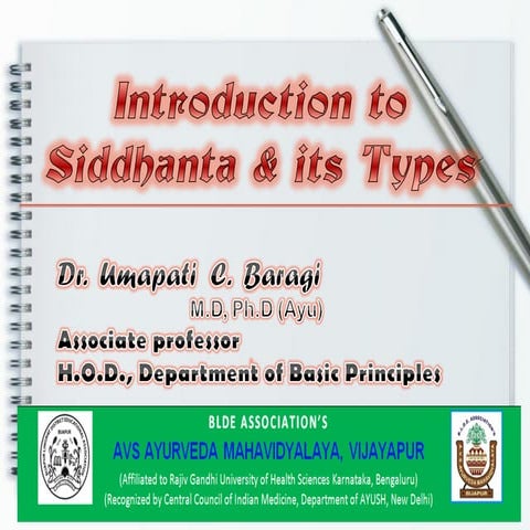 Introduction to Siddhanta & its Types