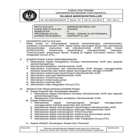 2. silabus mikrokontroller avr 2010 teori