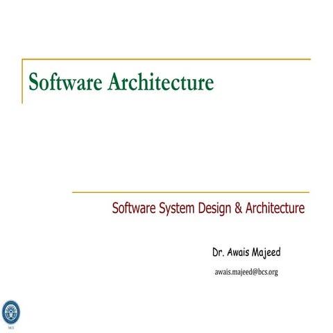 Software Architecture | PPT