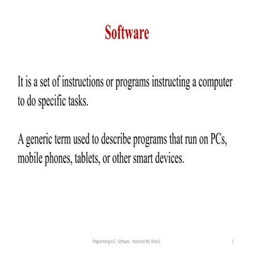 Software classification