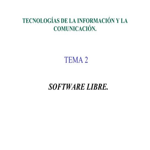 T2. software libre