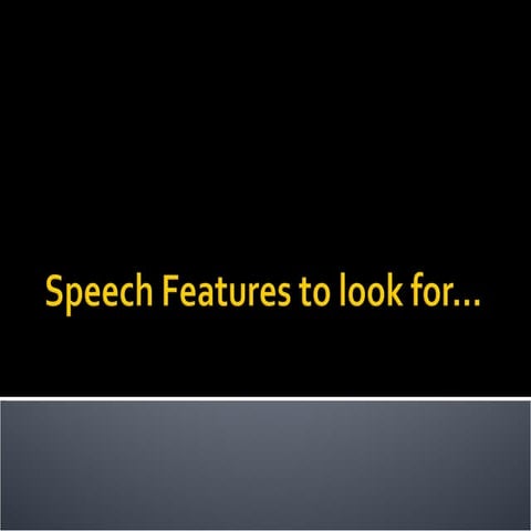 2   speech features