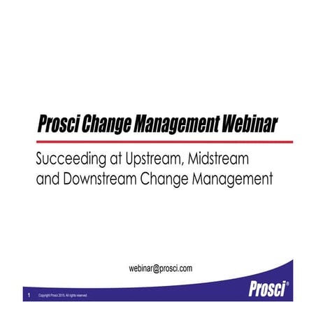 Suceeding at Upstream, Midstream and Downstream Change Management