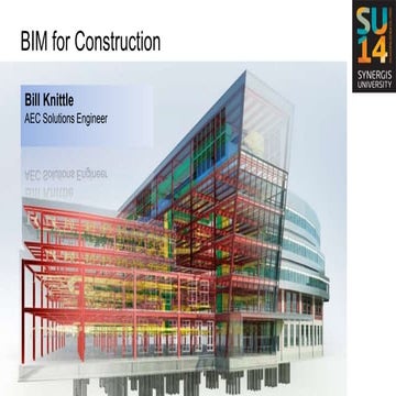 Synergis University 2014-BIM for Construction