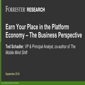 [WSO2 Summit New York 2018] Earn Your Place In The Platform Economy 