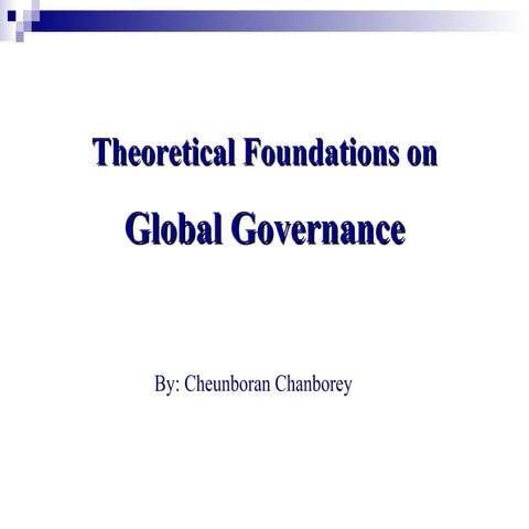 2. theoretical foundations of global governance