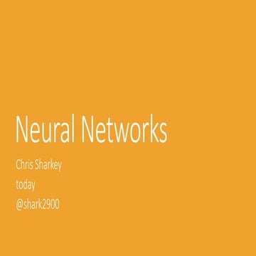 Neural Networks - Types of Neurons