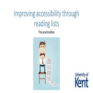 Talis Insight Europe 2017 - Improving accesibility through reading lists - Un...
