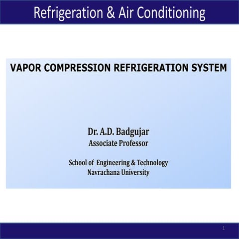 2- VCRSvcrs vapour compression refrigeration sustem.ppt