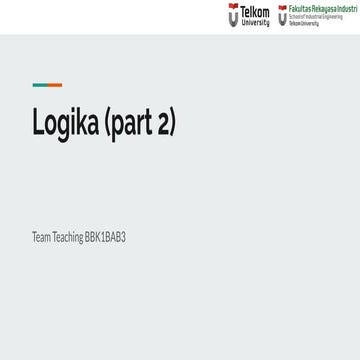 2- Week 2 - Logika - bagian ke dua math and stem