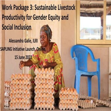Strengthening adaptive capacity of extensive livestock systems for food ...