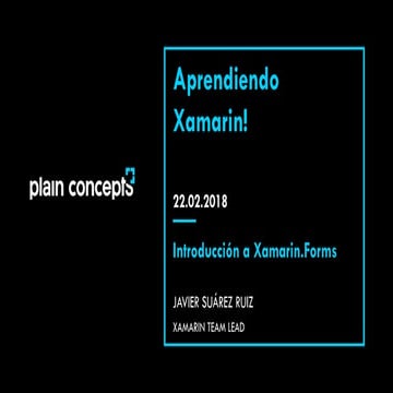 Introducción a Xamarin.Forms