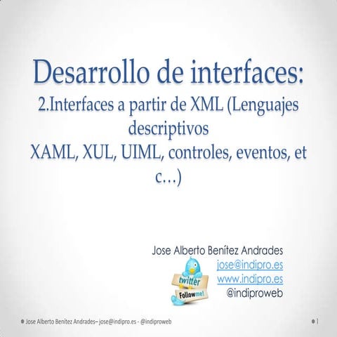 Generación de Interfaces a partir de XML