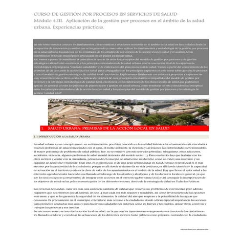 Presentacion manual de salud urbana indice | PDF