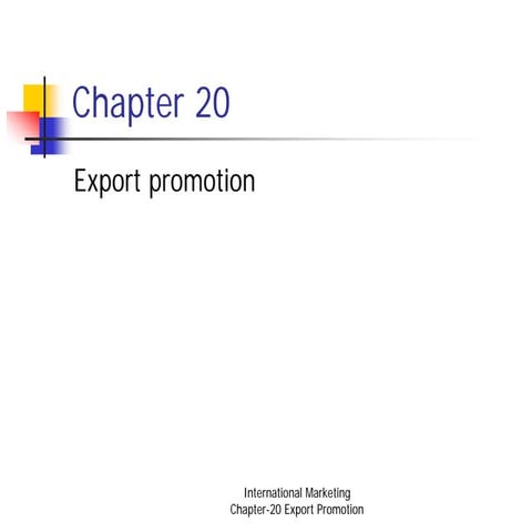Export Promotions