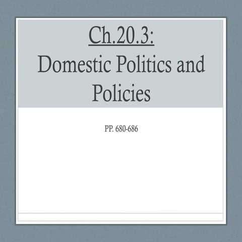 20.3--Domestic Politics (Truman & Eisenhower)