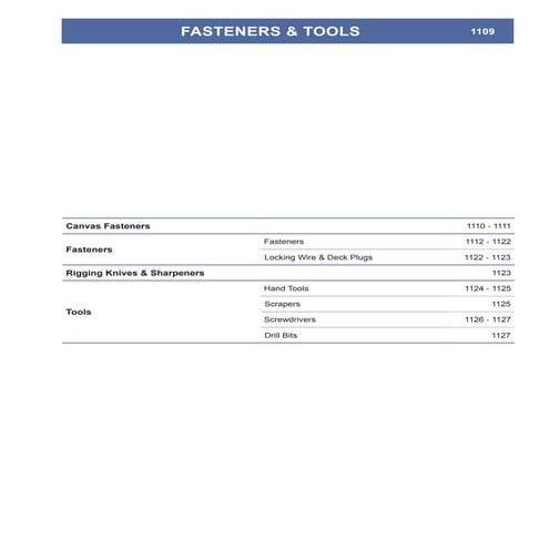 20.Fasteners & tools